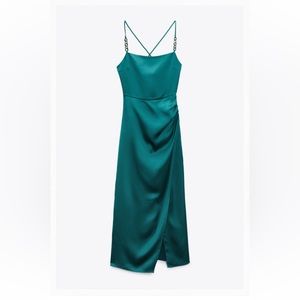 NWT Zara Satin Lingerie Style Dress